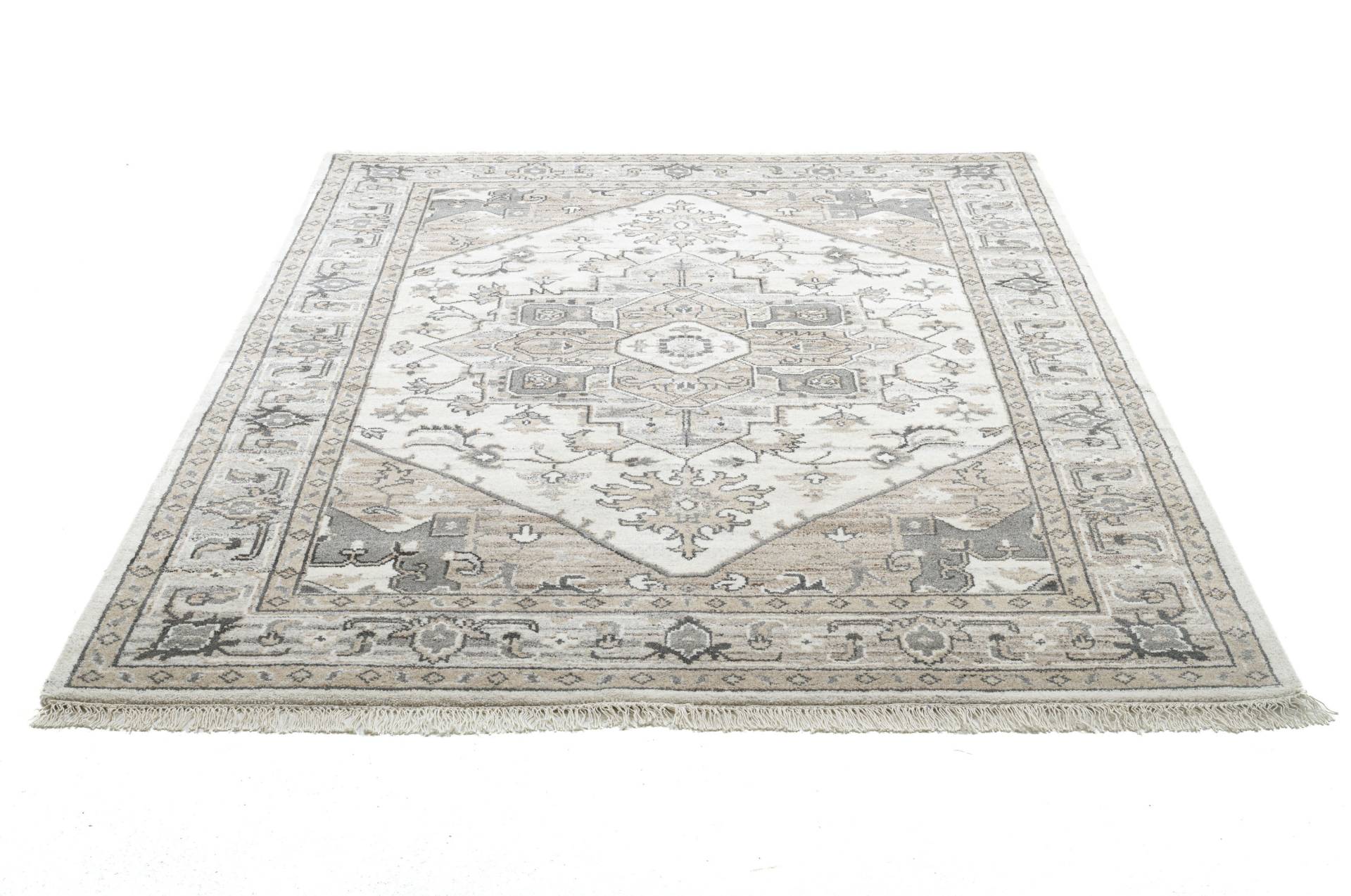 THEKO Wollteppich "Versian 877" rechteckig 10 mm Höhe handgeknüpft, reine Wolle, orientalisches Design von Theko