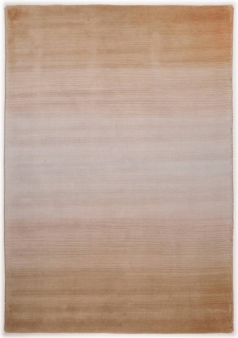 THEKO Wollteppich "Wool Comfort" rechteckig 14 mm Höhe Handweb Teppich, reine Wolle, handgewebt, brilliante Farben, Scandi von Theko