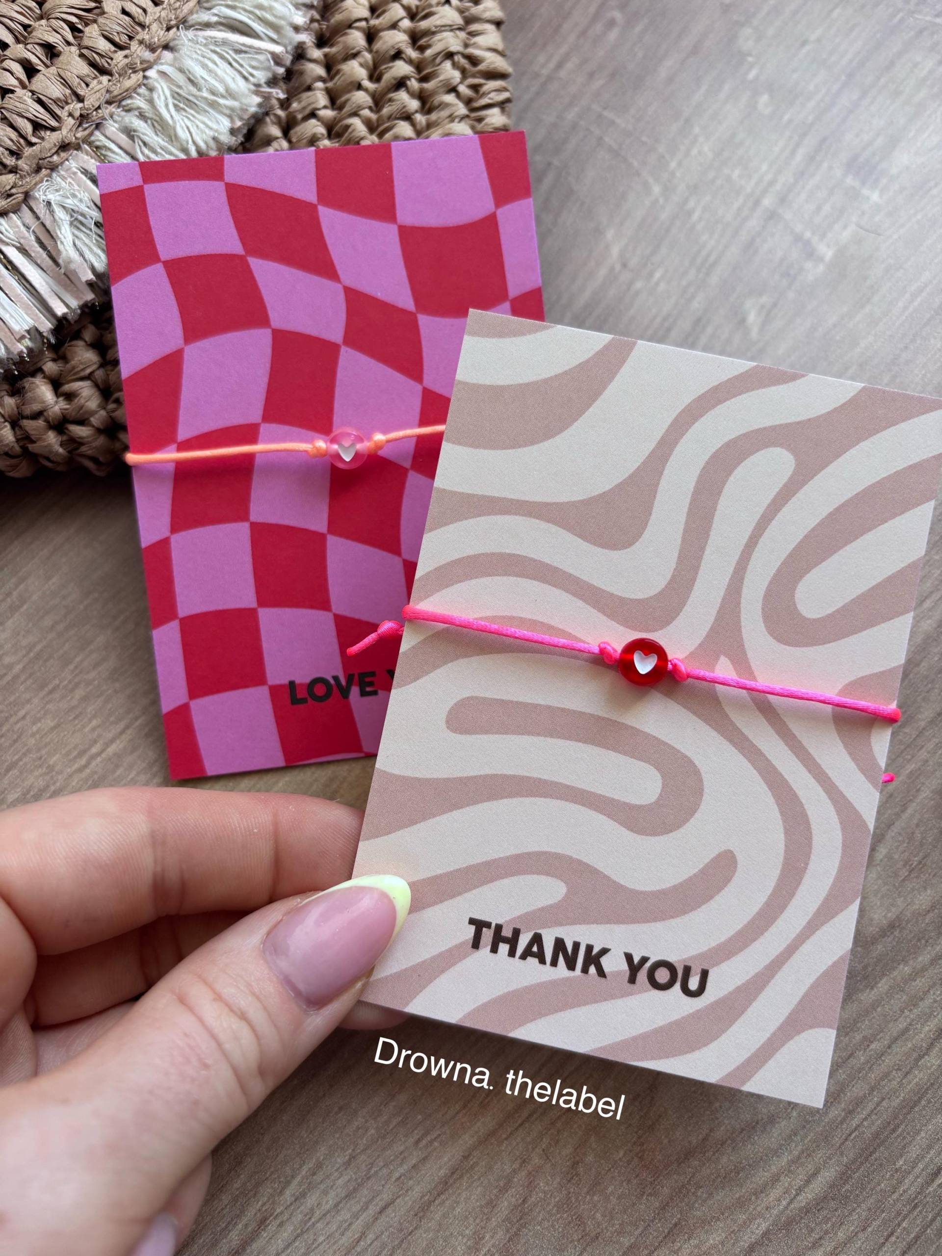 Bestseller Satin Herz Armband Herzarmband von ThelabelDrowna