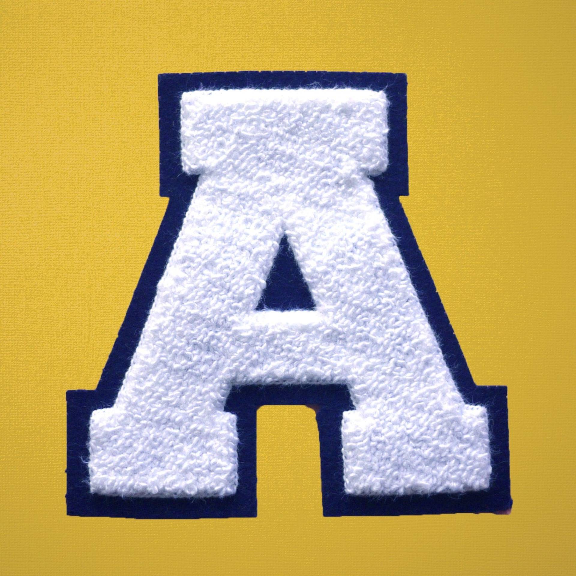 Medium Varsity Buchstabe Chenille Filz Patch 3, 5 "Weiß/Marine Medium Varsity Buchstabe Chenille Filz Patch 3, 5 "Weiß/Marine von Thelettermanco