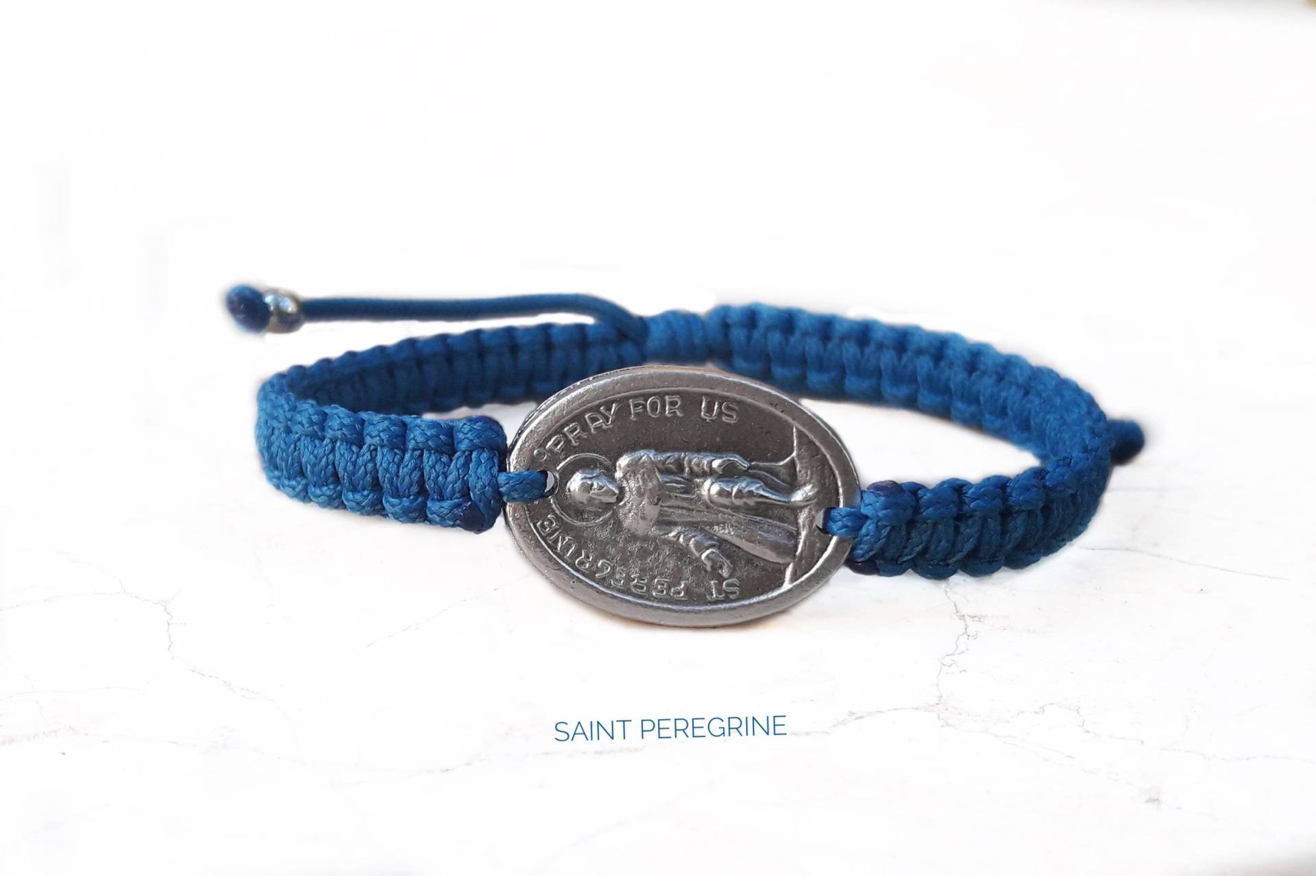 Armband St Peregrine, Schutzpatron Der Krebskranken, Patengeschenk, Geschenke Hoffnung, Vintage Katholisch von Thelightjewelry