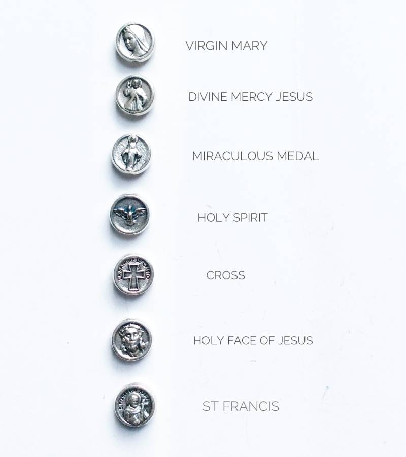 st Benedikt Armband Lose Oder Einzeln | Handgemachte Christliche Schmuck Geschenk Für Ihn, Sie, Kinder Wählen Sie Die Farbe Der Medaille Und Des von Thelightjewelry