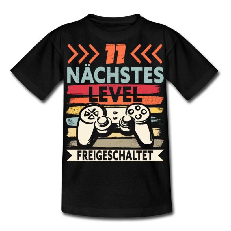 11. Geburtstag Junge | Geburtstagsshirt Elfter Geschenk 11 Jahre Nächstes Level Freigeschaltet Geschenkidee Für Gamer von ThembaUndThando