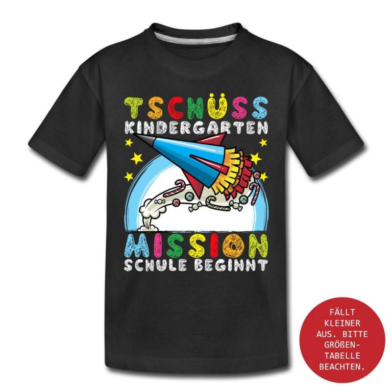 Einschulung 2025 Schulstart Kinder T-Shirt Mit E-Gitarren-Motiv & Schultüte Weltall Erstklässler Schulkind Kita Abschied von ThembaUndThando