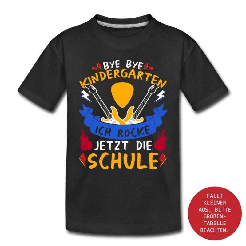 Junge Einschulung 2025 Schulstart Kinder Shirt Mit E-Gitarren-Motiv & Schultüte Erster Schultag Erstklässler Schulkind Kita Abschied von ThembaUndThando