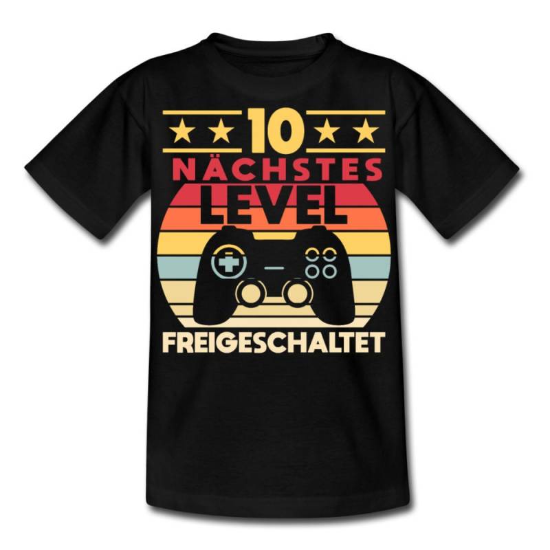 Personalisiert 10. Geburtstag Junge | Geburtstagsshirt Geschenk 10 Jahre Nächstes Level Freigeschaltet Geschenkidee Für Gamer von ThembaUndThando