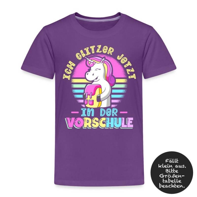 Vorschule Vorschulkind Geschenk T-Shirt Vorschüler Kita Kinder Einhorn Regenbogen Abschied Kindergarten Personalisiert von ThembaUndThando
