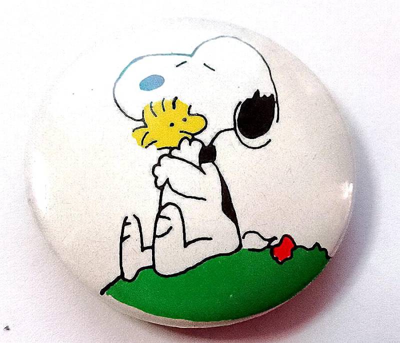 Snoopy & Woodstock 80Er Jahre Ufs Us Brosche Button Pin - Freundliche Liebe von ThemyciaManu
