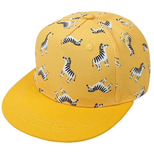 Thenice Kind Hip-Hop Cap Baseball Kappe Hut (Letter gelb) von Thenice