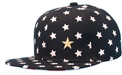 Thenice Kind Hip-Hop Sterne Cap Baseball Kappe Hut (Hip-Hop-schwarzen) von Thenice