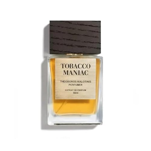 Theodoros Kalotinis Tobacco Maniac - Extrait De Parfum Spray 50ml - Unisex-Parfum - Langhaltender Duft mit Vanille, Patschuli, Honig, Tabak und Tabakblatt von Theodoros Kalotinis