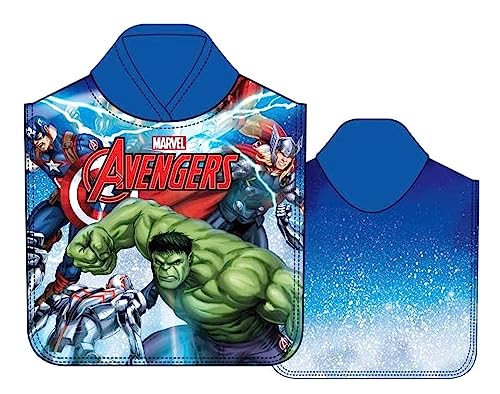 Theonoi Badetuch Bademantel Kapuzenhandtücher Kapuzen Poncho für Kinder tolles Geschenk Mikrofaser (Avengers) von Theonoi