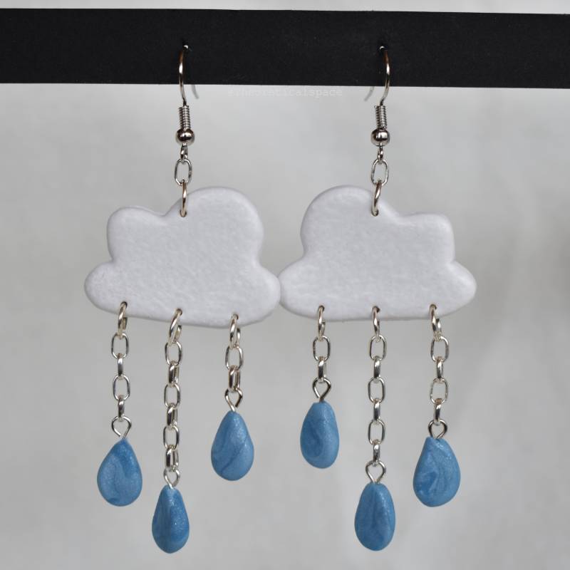 Ton Regenwolke Ohrringe Ton Regenwolke Ohrringe von TheoreticalSpace