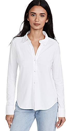 Theory Damen Riduro Shirt, Weiss/opulenter Garten, Klein von Theory