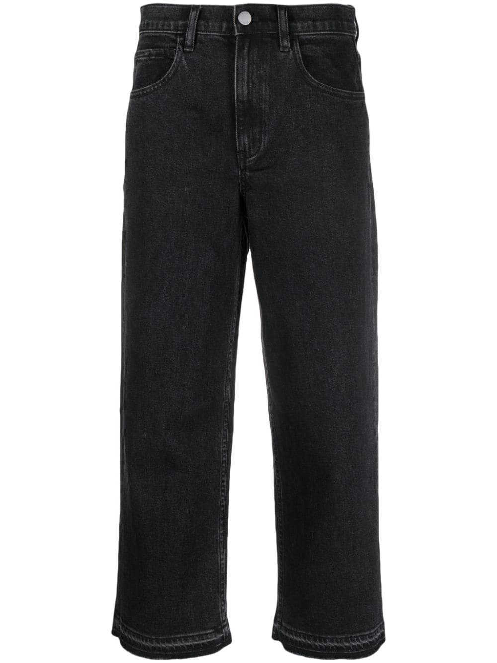 Theory Gerade Jeans mit hohem Bund - Schwarz von Theory