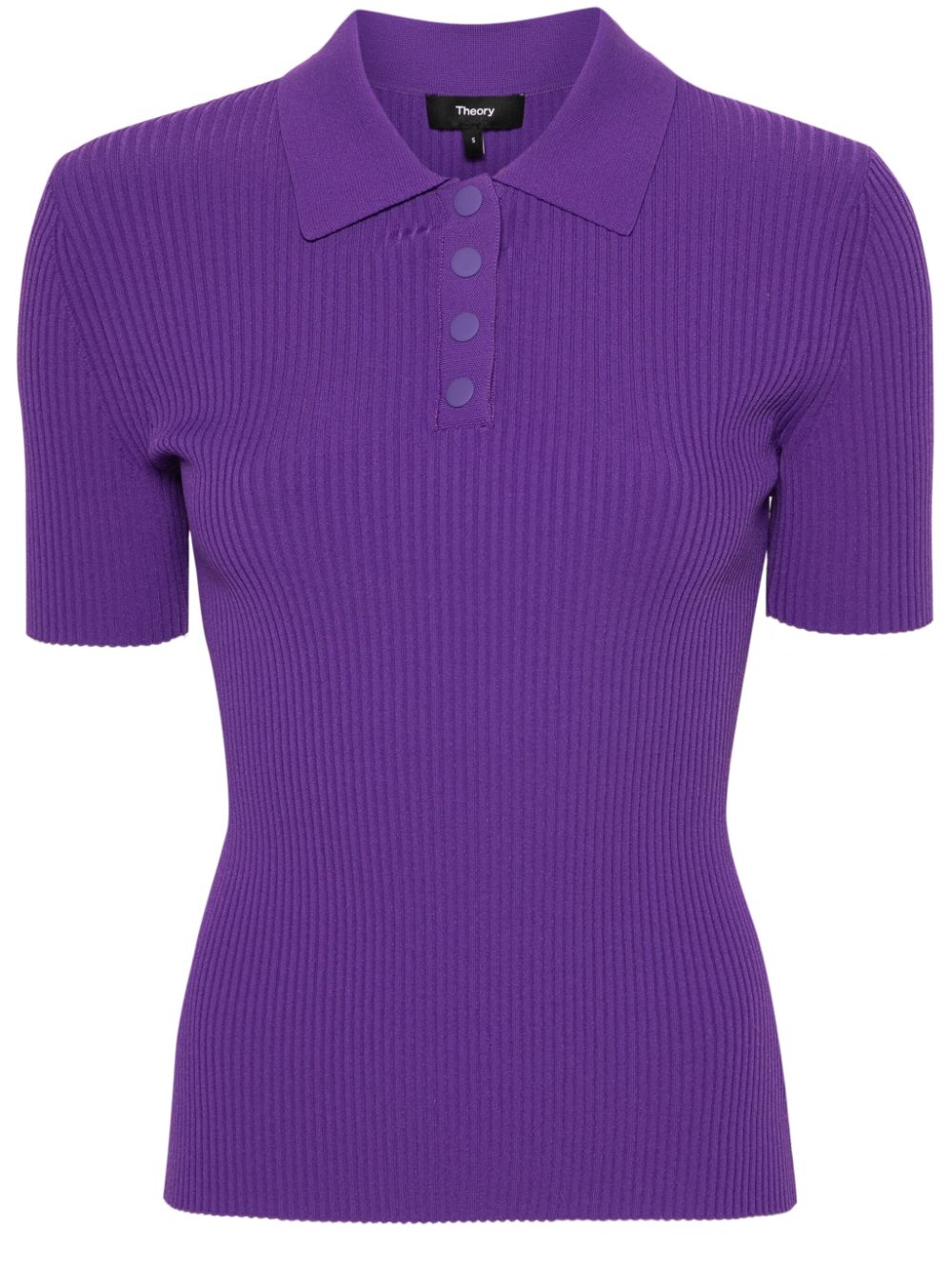 Theory Geripptes Poloshirt - Violett von Theory