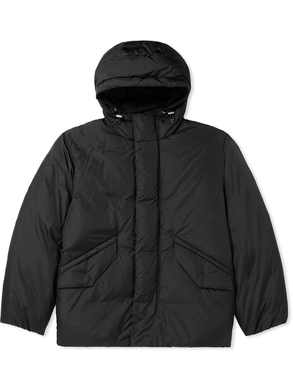 Theory - Liston Quilted Recycled-Shell Hooded Down Jacket - Men - Black - S von Theory