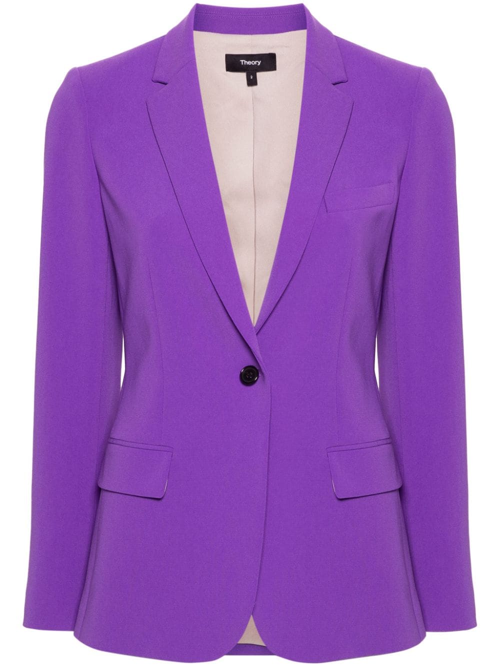 Theory Staple Kreppblazer - Violett von Theory