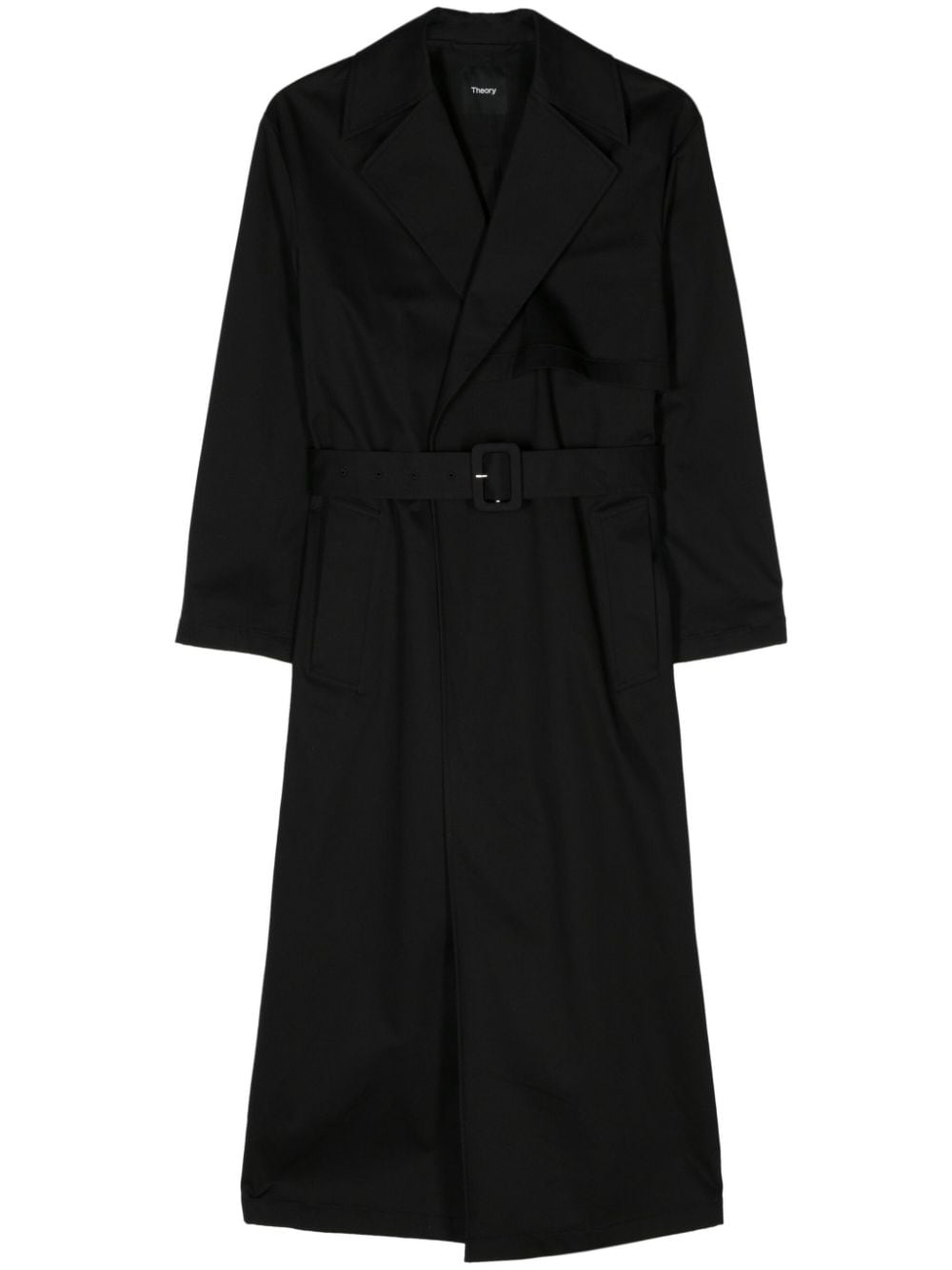 Theory belted twill trench coat - Schwarz von Theory