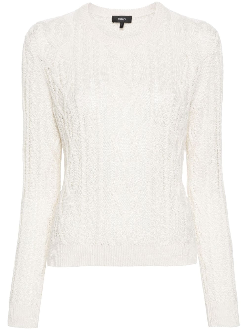 Theory Pullover mit Zopfmuster - Nude von Theory