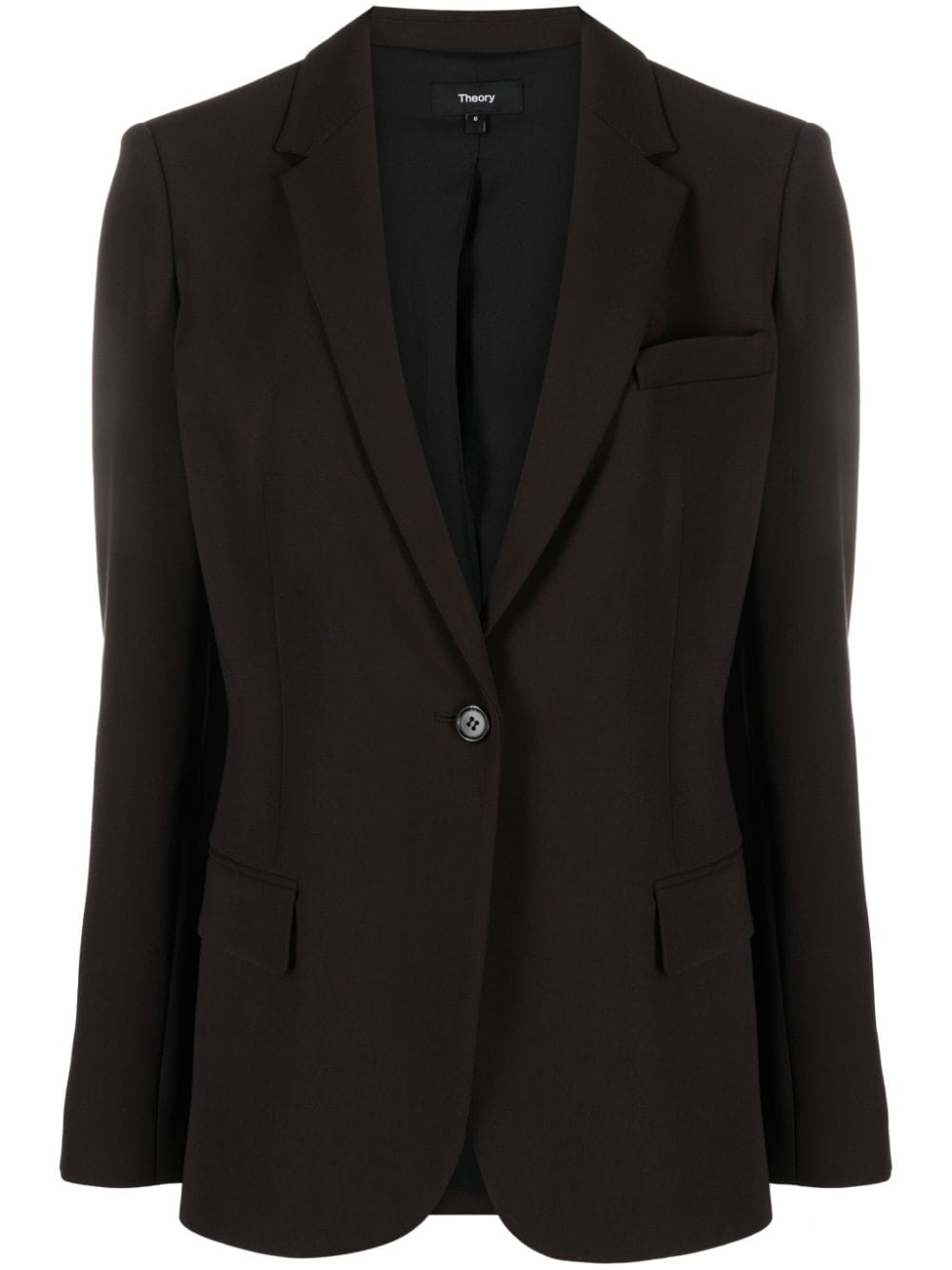 Theory Blazer mit fallendem Revers - Braun von Theory