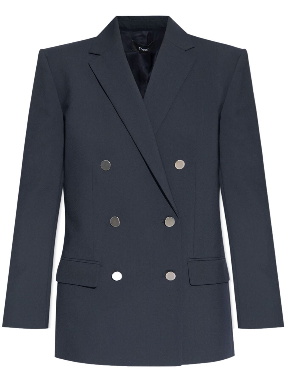 Theory Doppelreihiger Blazer mit Schulterpolstern - Blau von Theory