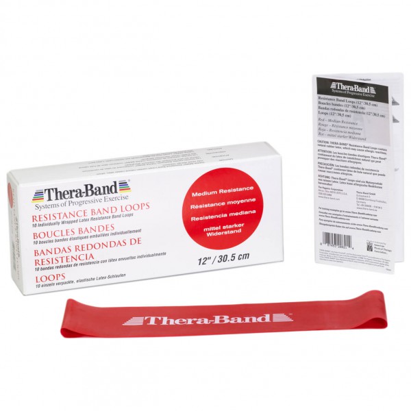 TheraBand - Loop - Fitnessband Gr Ø 20 cm / 7,6 cm x 30,5 cm weiß von TheraBand