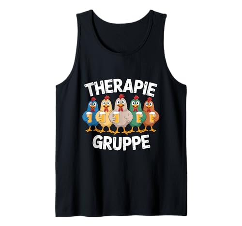 Herren Therapie Gruppe Hühner Männerabend Tank Top Herren Therapie Gruppe Hühner Männerabend Tank Top von Therapie Gruppe Lustiges Männerabend