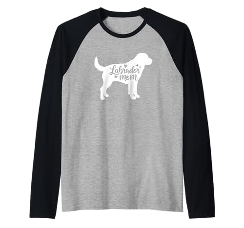 Labrador Retriever Mom Damen Hundeliebhaber Design Raglan von Therapy Designs