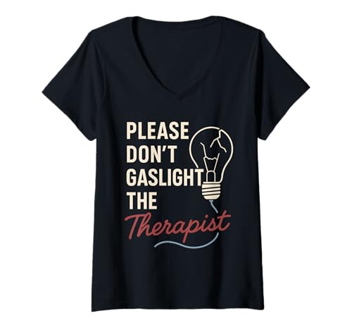 Damen Clinical Psychologe Mental Health Pride Rorschach Brain T-Shirt mit V-Ausschnitt Damen Clinical Psychologe Mental Health Pride Rorschach Brain T-Shirt mit V-Ausschnitt von Therapy Office Staff White Coat Psychology Gift