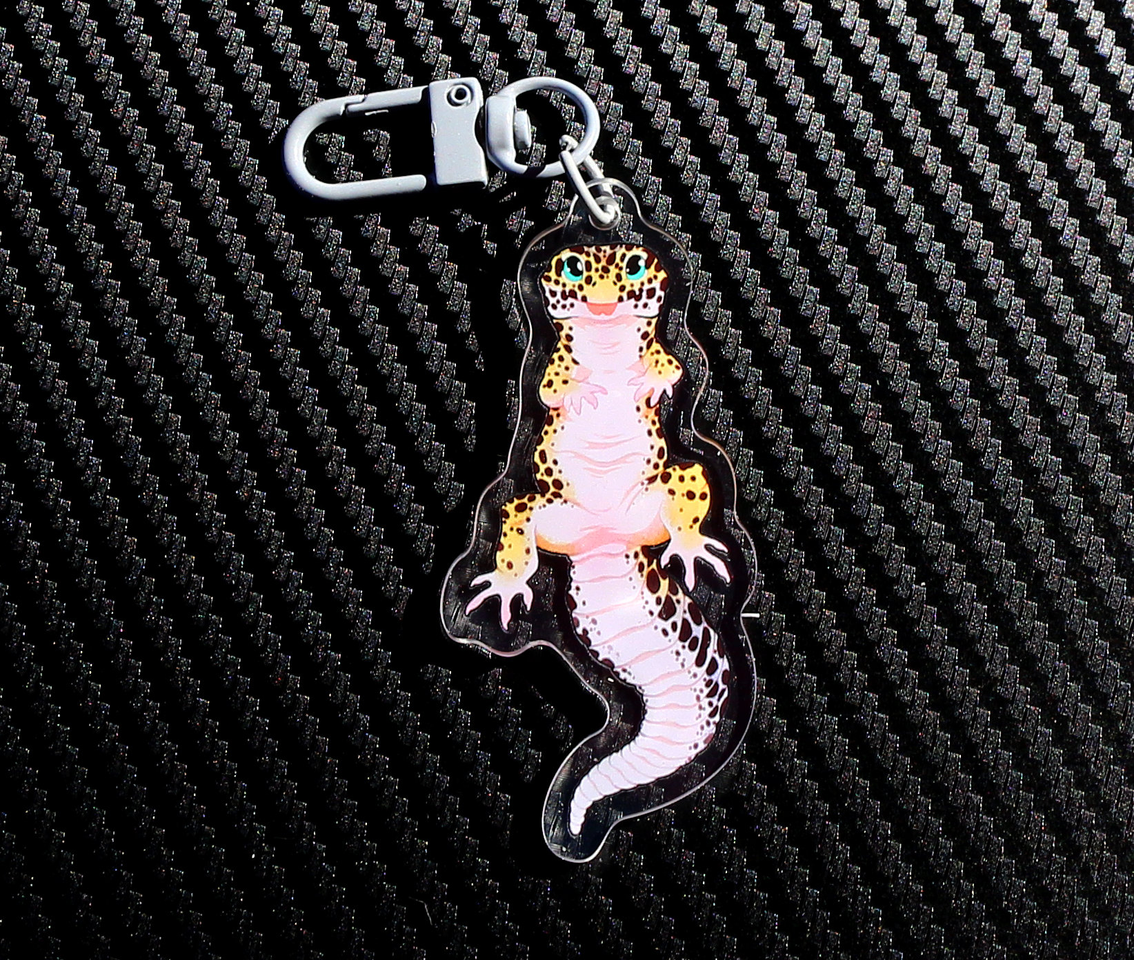 Leopardgecko - Acyrlic Schlüsselanhänger Reptil von TherbisStudio