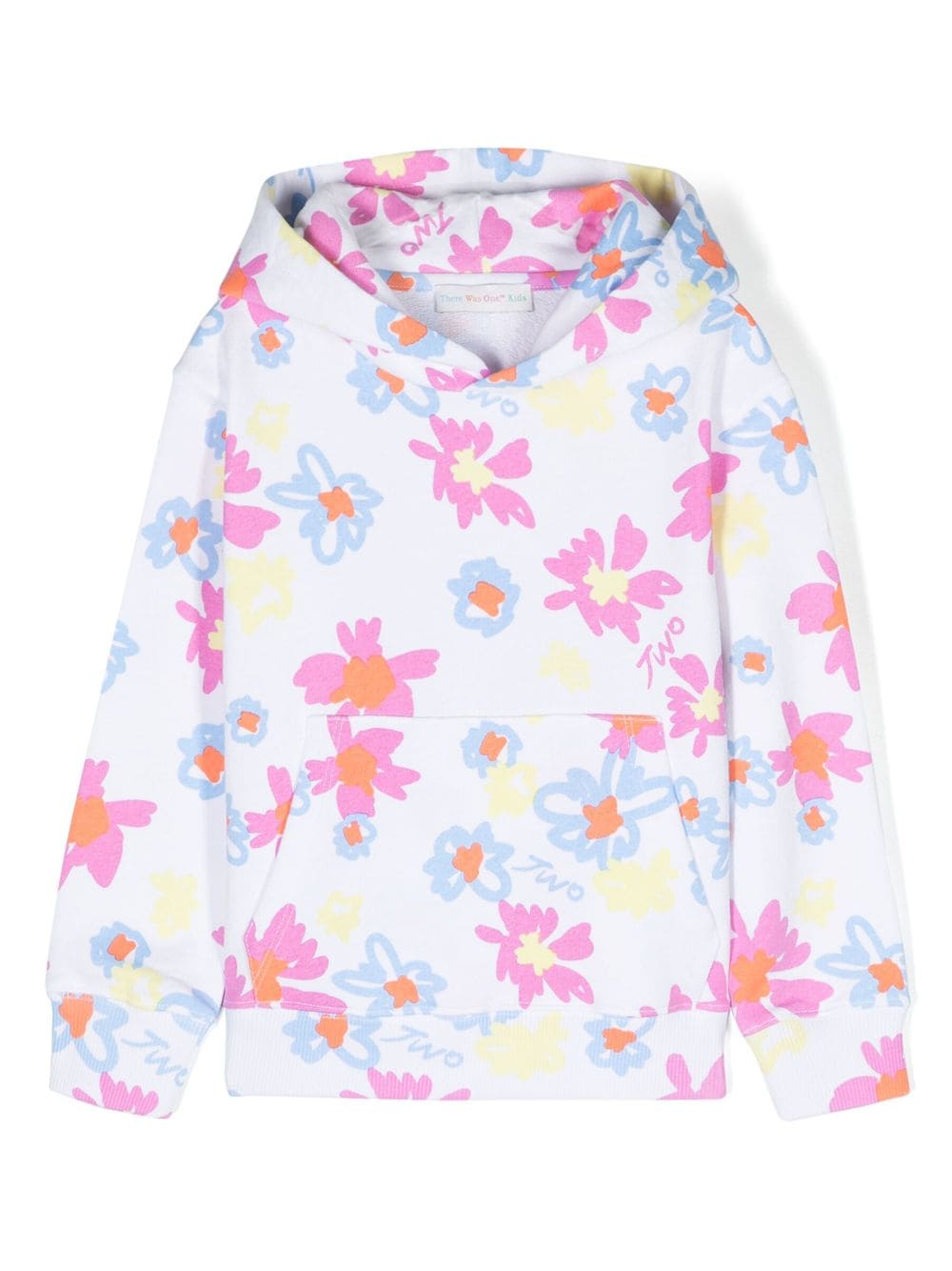 There Was One Kids Hoodie mit Blumen-Print - Weiß von There Was One Kids