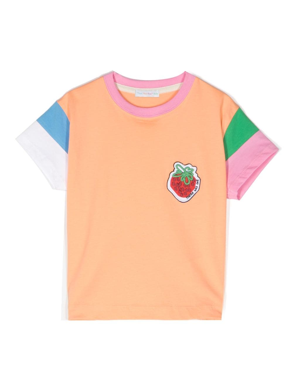 There Was One Kids T-Shirt mit Logo-Patch - Orange von There Was One Kids