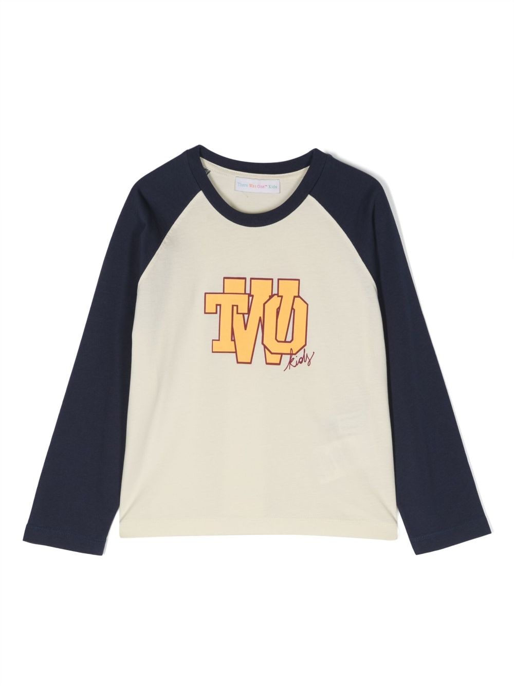 There Was One Kids Langarmshirt mit Logo-Print - Weiß von There Was One Kids