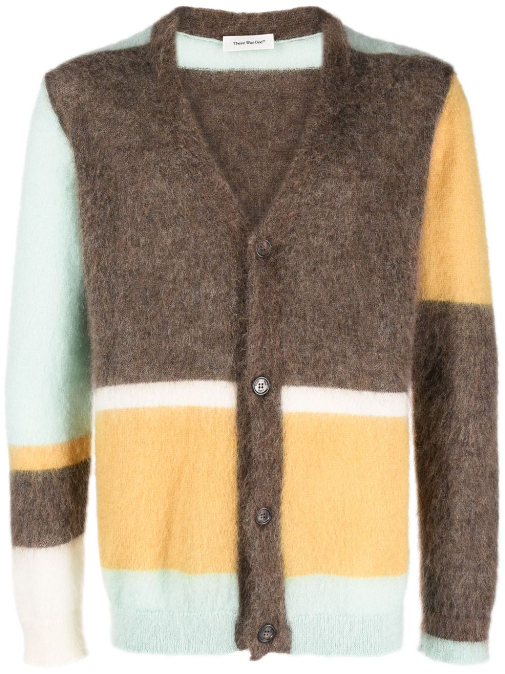 There Was One Cardigan in Colour-Block-Optik - Braun von There Was One