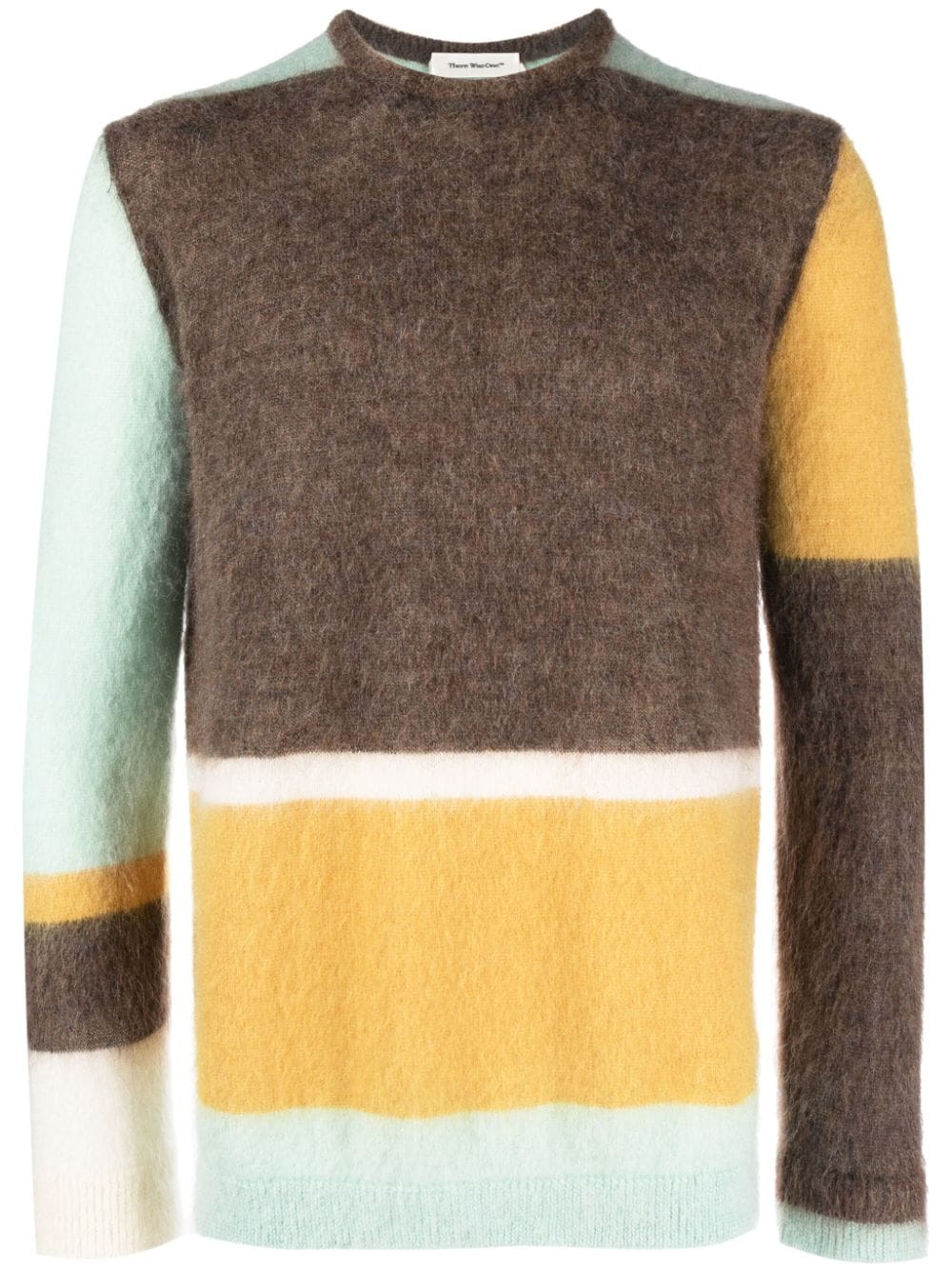 There Was One Pullover in Colour-Block-Optik - Braun von There Was One