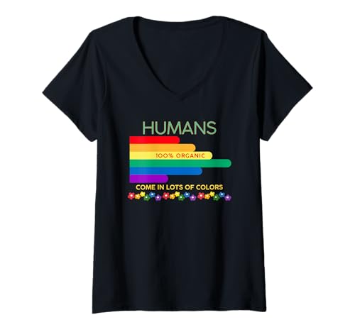 Damen Menschen aus 100% biologischem Anbau, in vielen Farben erhältlich T-Shirt mit V-Ausschnitt Damen Menschen aus 100% biologischem Anbau, in vielen Farben erhältlich T-Shirt mit V-Ausschnitt von There is No Planet B Designs and Gifts