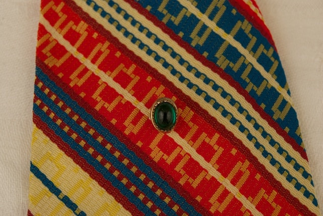 Vintage Grüner Stein Krawattenklammer von TheresaWellsStifel