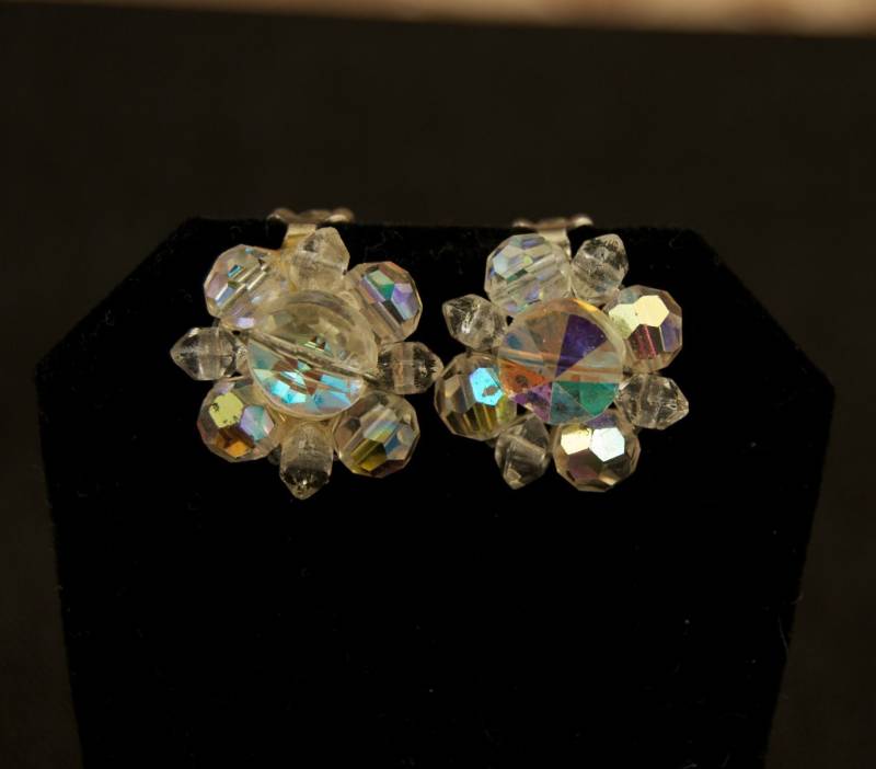 Vintage Kristall Ohrclips von TheresaWellsStifel