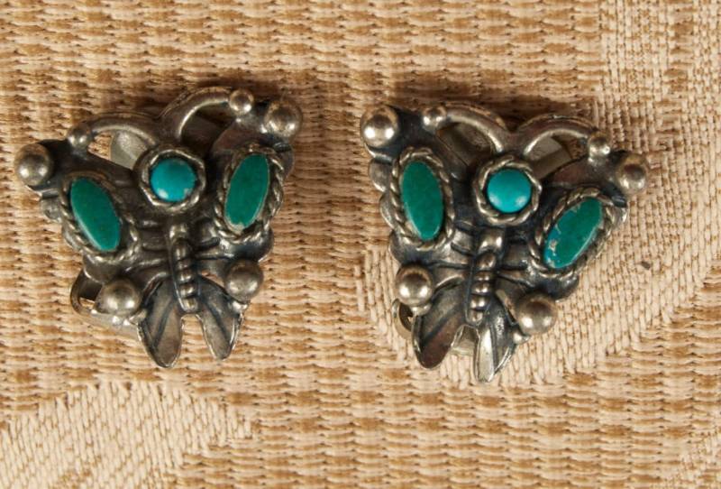 Vintage Schmetterling Ohrclips von TheresaWellsStifel