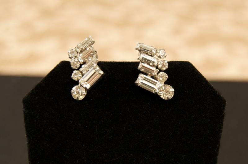 Vintage Strass Screwback Ohrringe von TheresaWellsStifel