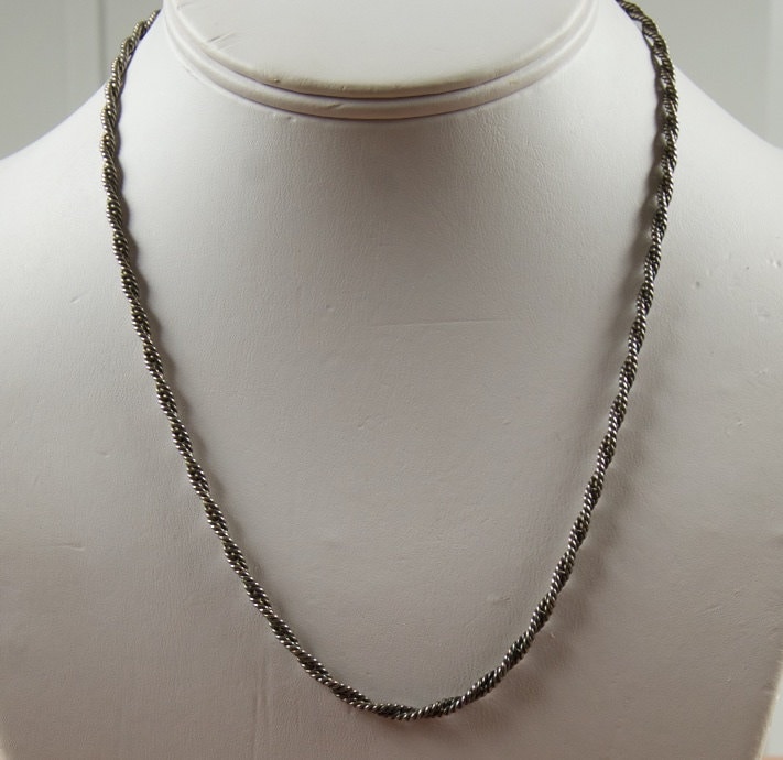 sterling Silber Twist Kette Halskette von TheresaWellsStifel