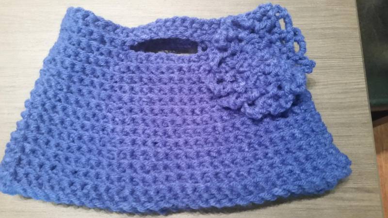 Blau Kupplung Mit Blume Blau Kupplung Mit Blume von TheresasCrochetStore