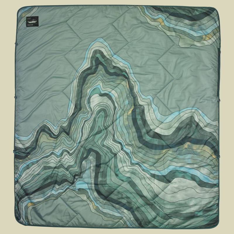 Argo Blanket 198 x 183 cm grün - sage topo wave von Therm-A-Rest
