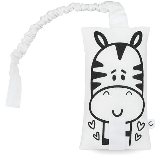 Thermikoa Anti-Kolik-Thermobeutel für Neugeborene, mit verstellbarem Gürtel und Weizen- und Lavendelsamen, Größe 19 x 11 cm, mikrowellengeeignet (Zebra) von Thermikoa