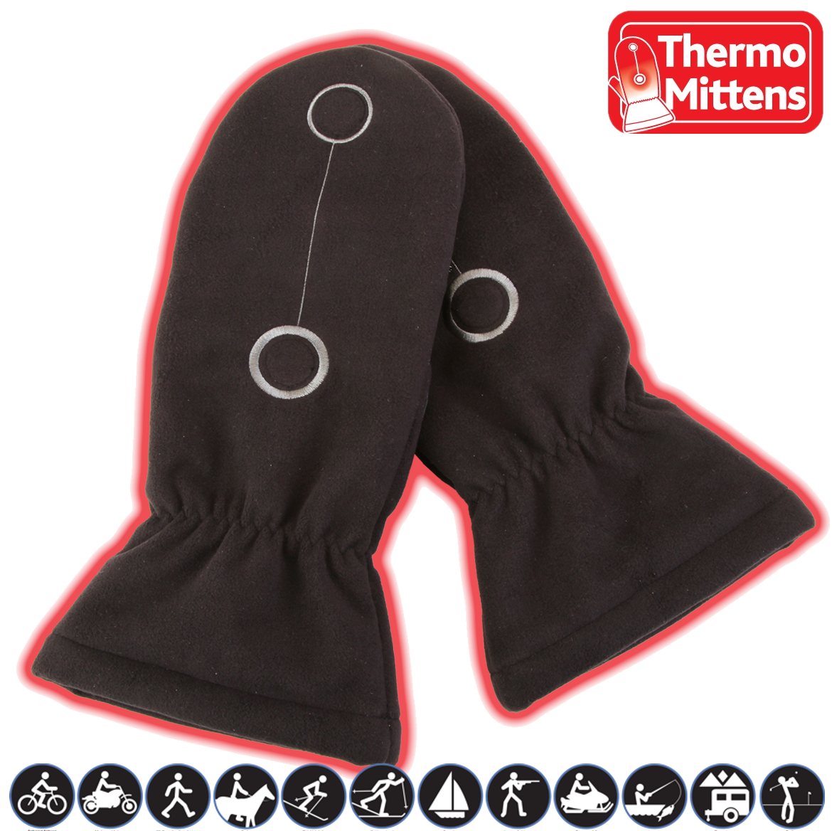 Thermo Winter-Arbeitshandschuhe Mittens für Thermo Gloves Überhandfäustlinge wegklappbarem Fäustling von Thermo