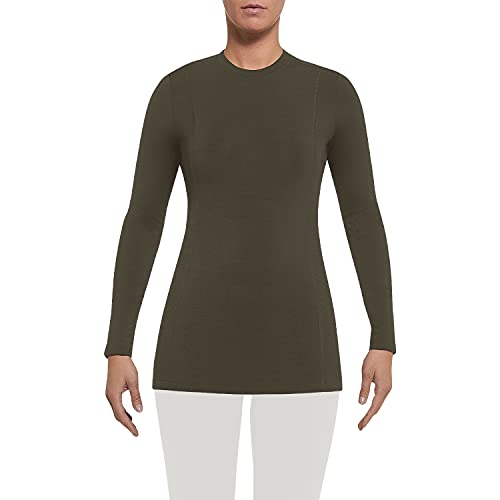 Thermowave Arctic Merino Unterwäsche Damen mit Rundhalsausschnitt - Thermounterwäsche Damen Shirt Langarm - Funktionsshirt Damen Extra Warme mit Feuchtigkeitstransport 265 GSM Schnelltrocknende, M von Thermowave