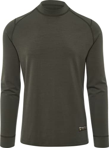 Thermowave Arctic Merino Unterwäsche Herren - Thermounterwäsche mit Rundhalsausschnitt - Merino Shirt Herren Extra Warme mit Feuchtigkeitstransport - 265 GSM Schnelltrocknende für den Winter, S von Thermowave