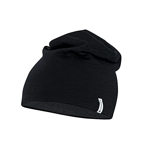 Thermowave Leiche Slouch Beanie Kopfbedeckung - Warme Beanie Mütze für Sport Fahrrad Laufen - Mütze aus Merinowolle mit Netz innen - Beanie Bekleidung unisex - Atmungsaktive Haube, L-XL von Thermowave