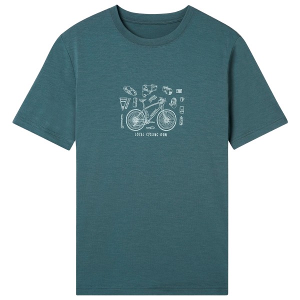 Thermowave - Merino Life Short Sleeve Shirt Print - Merinoshirt Gr XL blau/türkis von Thermowave